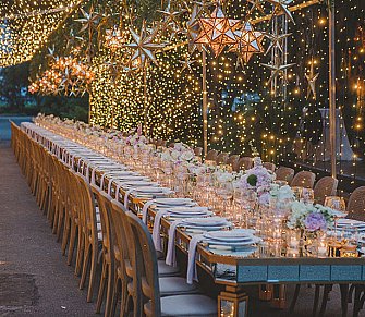 6 cách trang trí ánh sáng cực ấn tượng cho tiệc cưới ngoài trời ...